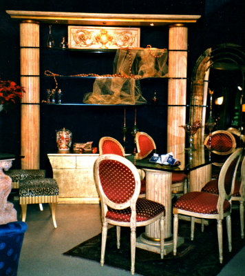 mobili in stile at  sala colonne scanalate