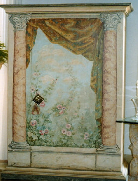 mobili in stile at armadio roma dipinto