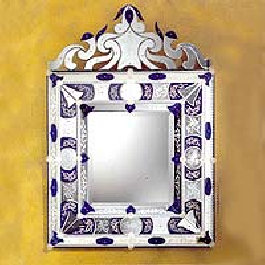 mobili in stile at specchiera veneziana museo cm. 90 h 135
