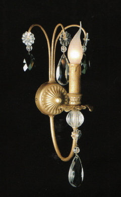 mobili in stile at applique a. 2131 cristalli boemia cm. 18 h. 36