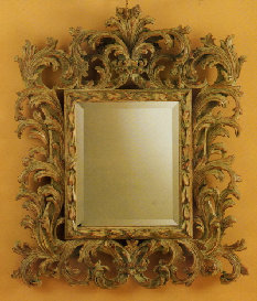 mobili in stile at specchiera stile barocco cm. 80 h 97