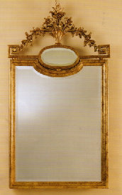 mobili in stile at cornice intagliata oro ossido cm. 80 h. 143