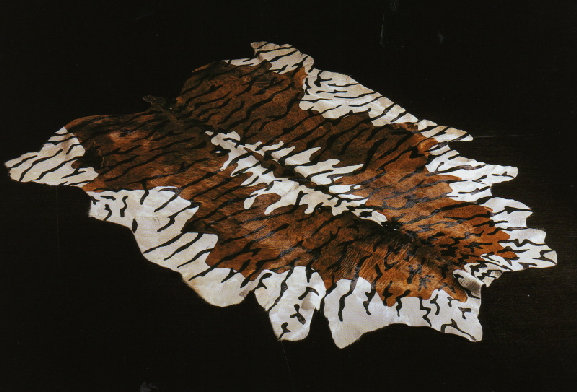 tappeto pelle tigrato