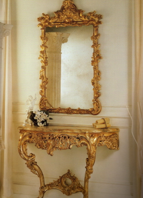 mobili in stile at consolle con specchio argento mecca antico